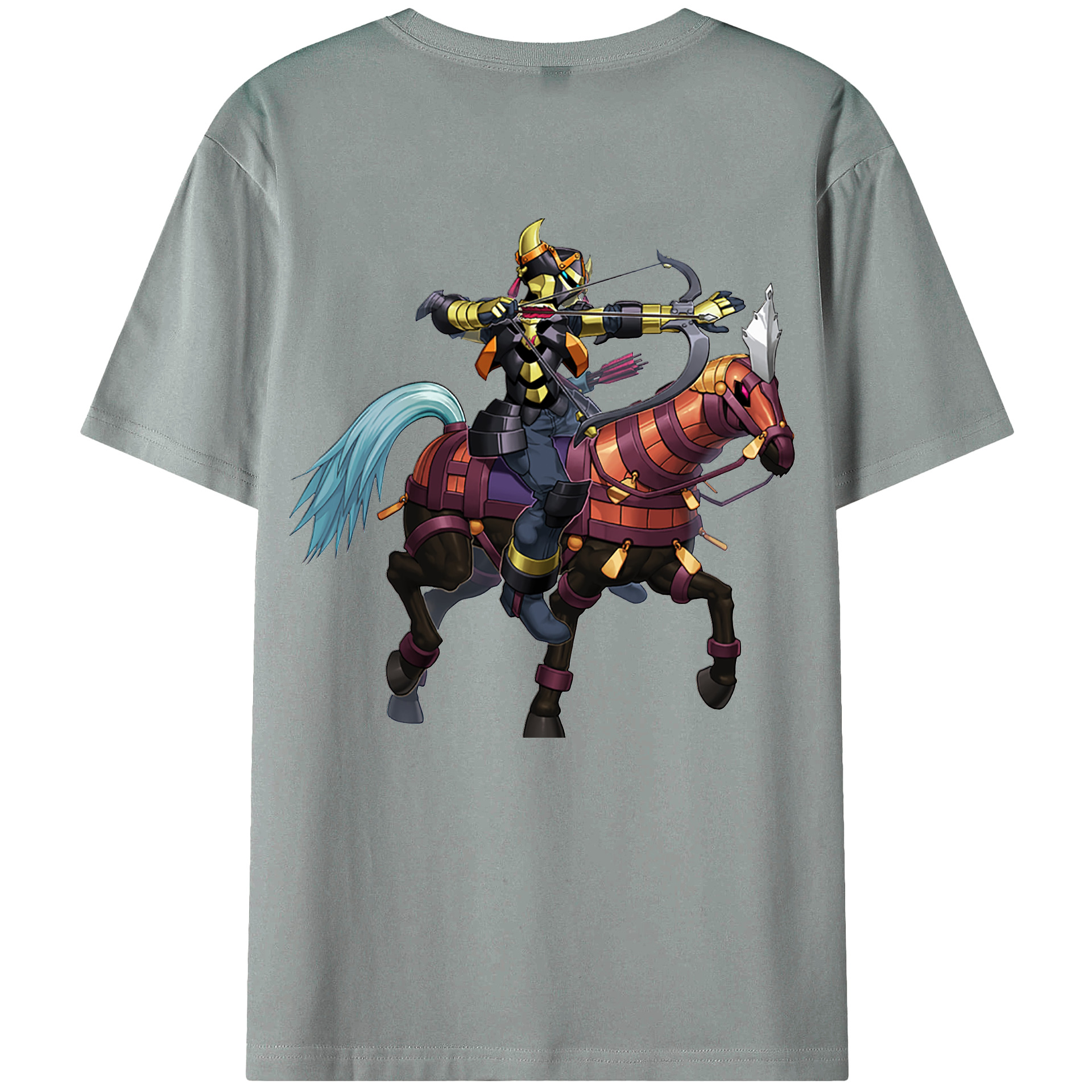 （画像用） 遊☆戯☆王 Yu-Gi-Oh! 綿100％ メンズ半袖Tシャツ（バックプリント） 通気性